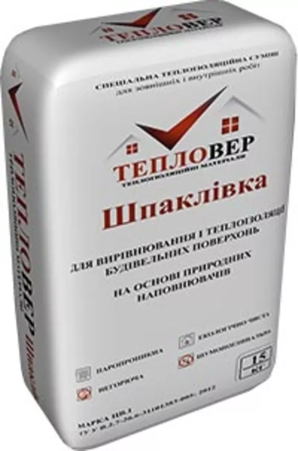 Теплоизоляционная смесь   Тепловер Шпаклевка